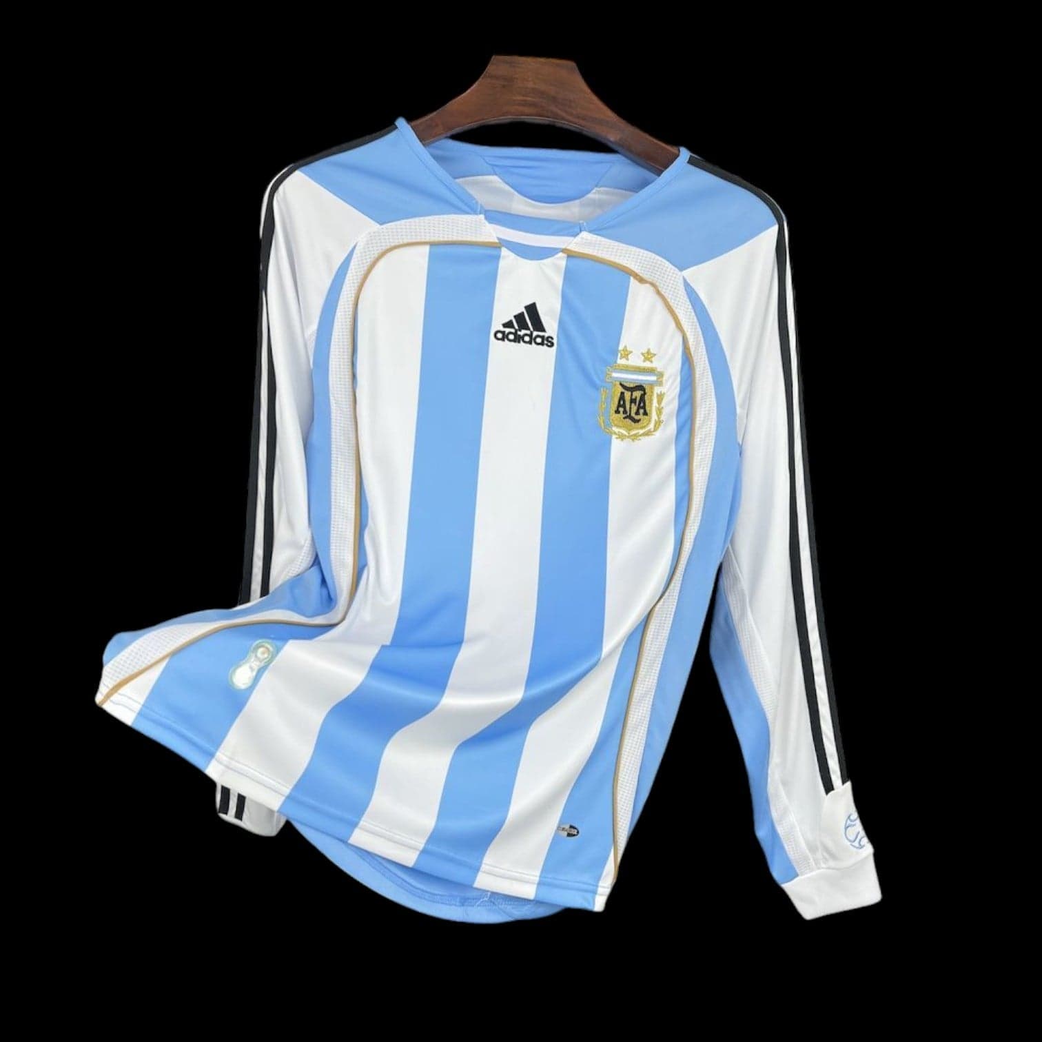 Argentina jersey de casa retro de manga larga 2006/2007