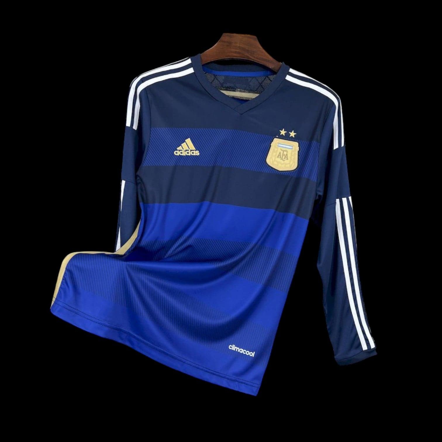 Argentina jersey de visitante retro de manga larga 2014