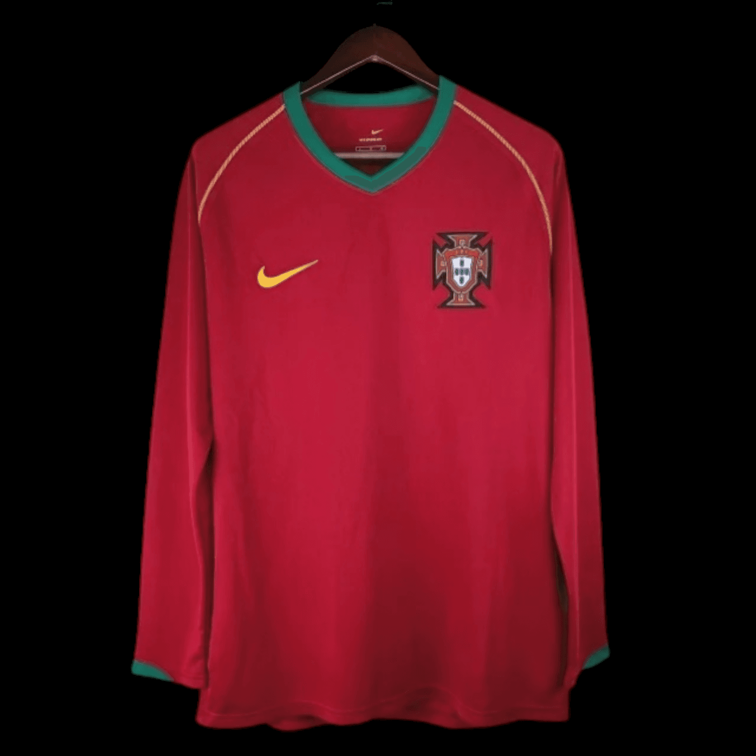 Portugal Maillot Manches Longues Domicile Rétro 2006