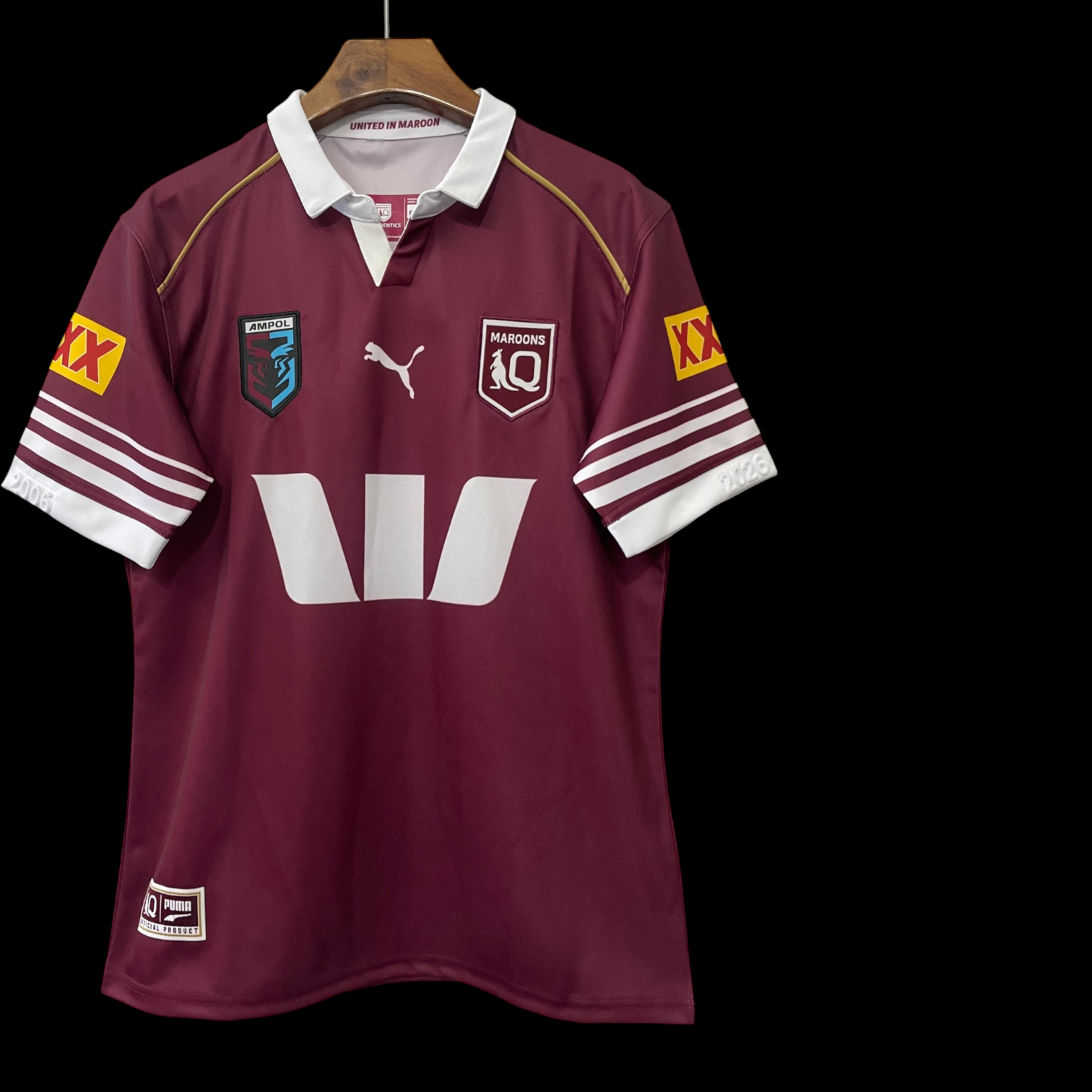 Queensland Maroons Rugby Maillot Domicile 2024/2025