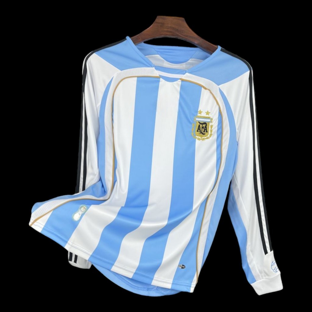 Argentine Maillot Domicile Rétro Manches Longues 2006/2007